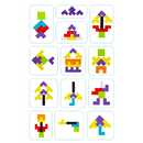 Tetris 3D - Quebra-cabeça colorido de Madeira Original
